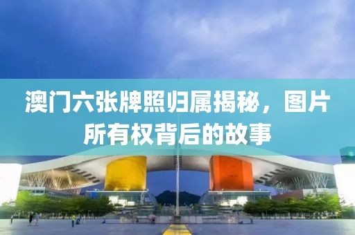 澳门六张牌照归属揭秘，图片所有权背后的故事