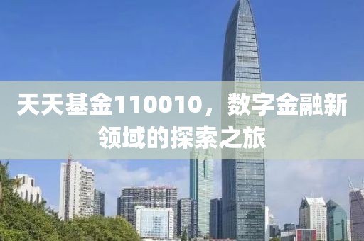 天天基金110010，数字金融新领域的探索之旅