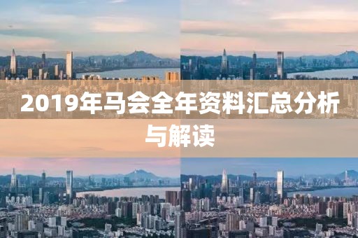 2019年马会全年资料汇总分析与解读