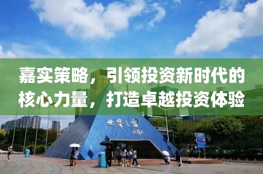 嘉实策略，引领投资新时代的核心力量，打造卓越投资体验