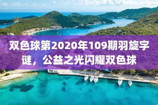 双色球第2020年109期羽旋字谜，公益之光闪耀双色球