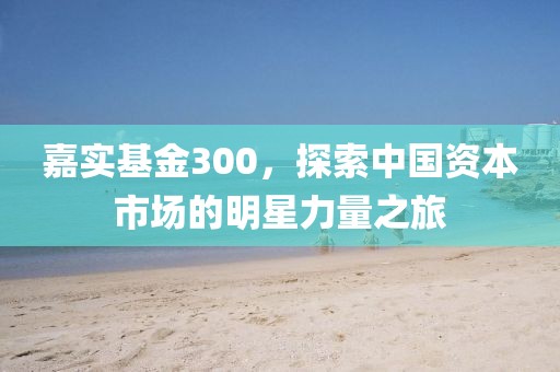 嘉实基金300，探索中国资本市场的明星力量之旅