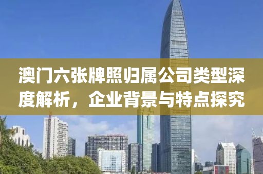 澳门六张牌照归属公司类型深度解析，企业背景与特点探究