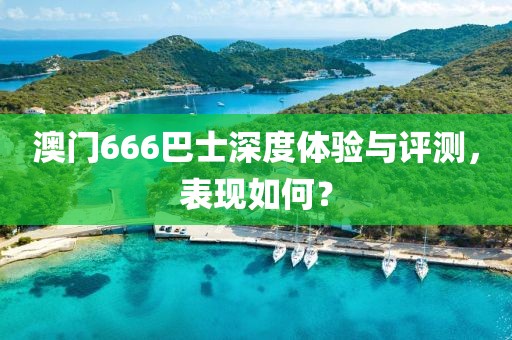 澳门666巴士深度体验与评测，表现如何？