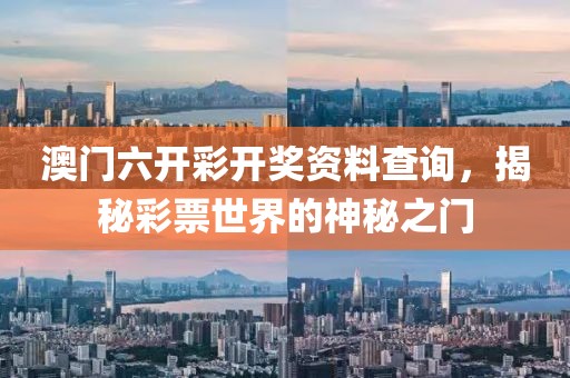 澳门六开彩开奖资料查询，揭秘彩票世界的神秘之门