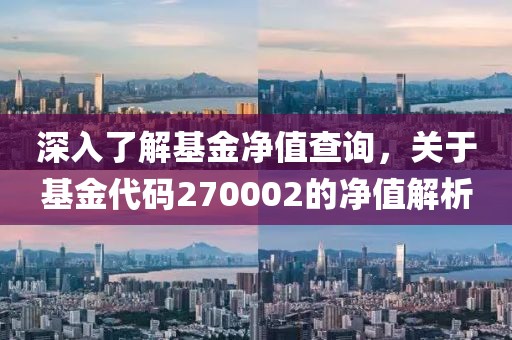 深入了解基金净值查询，关于基金代码270002的净值解析