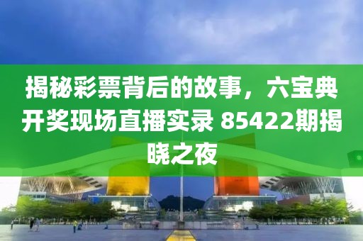 揭秘彩票背后的故事，六宝典开奖现场直播实录 85422期揭晓之夜