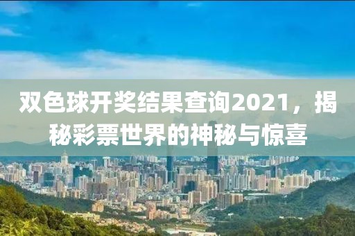 双色球开奖结果查询2021，揭秘彩票世界的神秘与惊喜