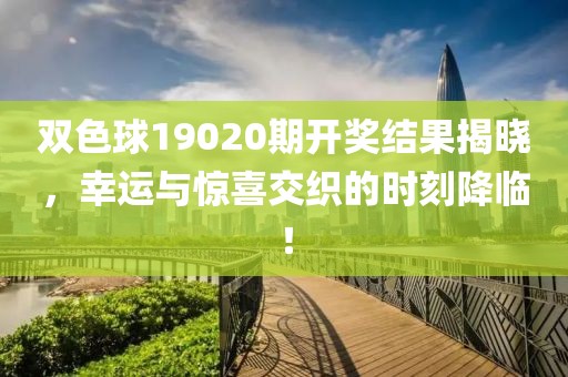 双色球19020期开奖结果揭晓，幸运与惊喜交织的时刻降临！