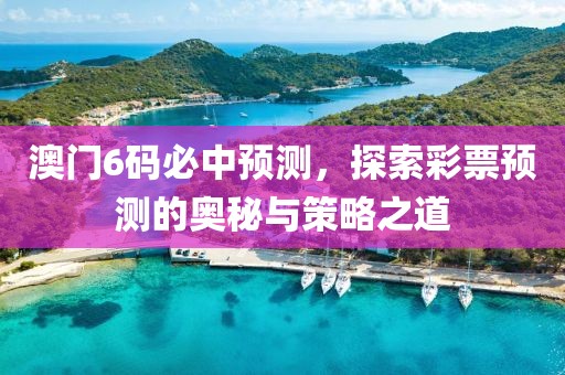 澳门6码必中预测，探索彩票预测的奥秘与策略之道
