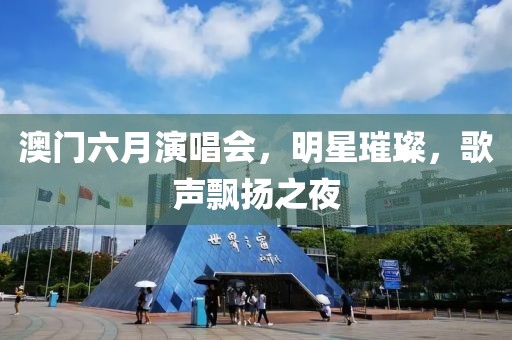 澳门六月演唱会，明星璀璨，歌声飘扬之夜
