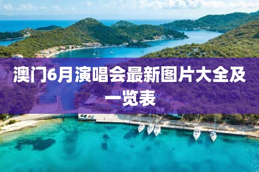 澳门6月演唱会最新图片大全及一览表