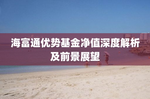 海富通优势基金净值深度解析及前景展望