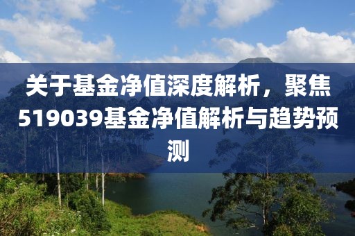 关于基金净值深度解析，聚焦519039基金净值解析与趋势预测