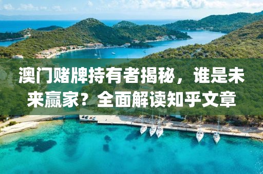 澳门赌牌持有者揭秘，谁是未来赢家？全面解读知乎文章