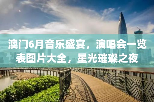澳门6月音乐盛宴，演唱会一览表图片大全，星光璀璨之夜
