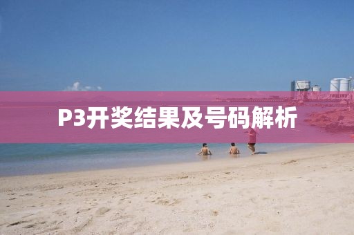 P3开奖结果及号码解析