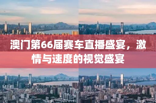 澳门第66届赛车直播盛宴，激情与速度的视觉盛宴