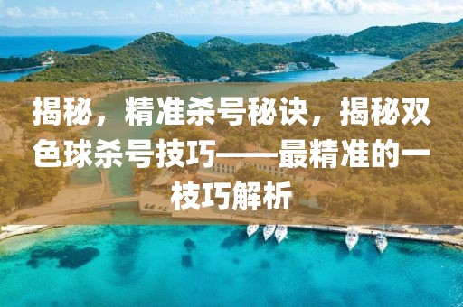 揭秘，精准杀号秘诀，揭秘双色球杀号技巧——最精准的一枝巧解析
