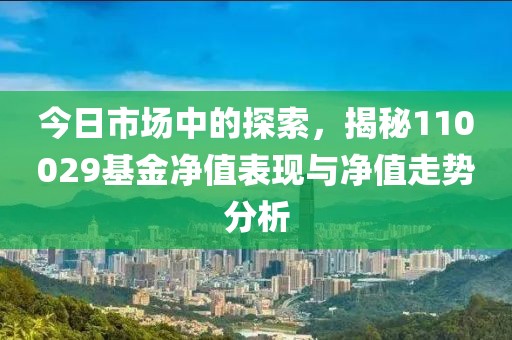 今日市场中的探索，揭秘110029基金净值表现与净值走势分析