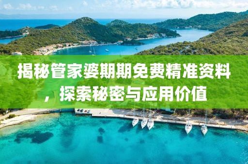 揭秘管家婆期期免费精准资料，探索秘密与应用价值