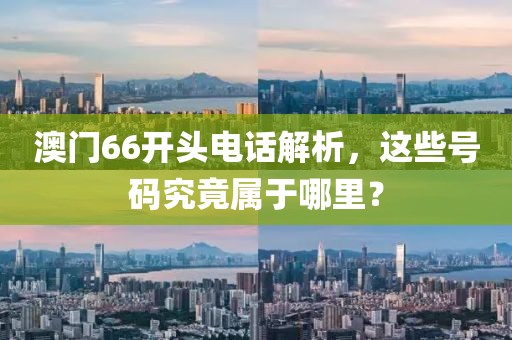 澳门66开头电话解析，这些号码究竟属于哪里？