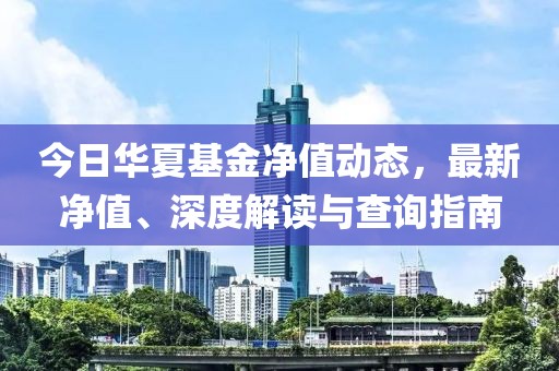 今日华夏基金净值动态，最新净值、深度解读与查询指南