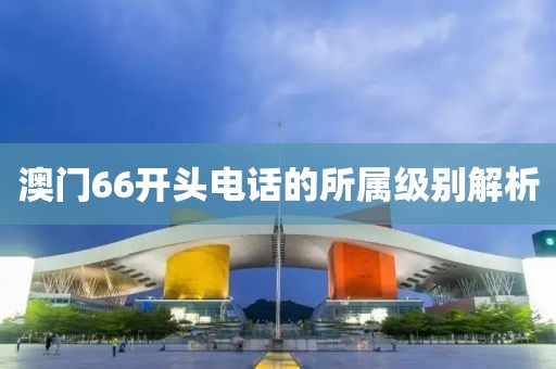 澳门66开头电话的所属级别解析