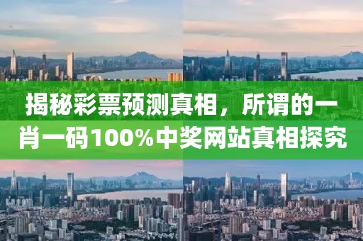 揭秘彩票预测真相，所谓的一肖一码100%中奖网站真相探究
