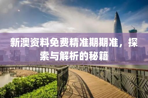 新澳资料免费精准期期准，探索与解析的秘籍