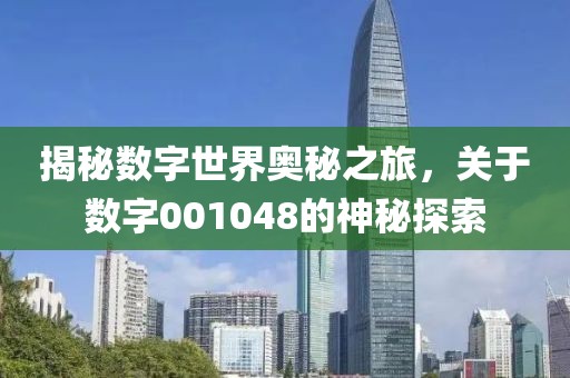 揭秘数字世界奥秘之旅，关于数字001048的神秘探索