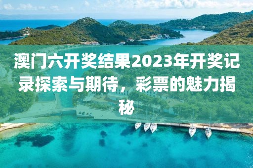 澳门六开奖结果2023年开奖记录探索与期待，彩票的魅力揭秘
