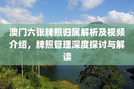 澳门六张牌照归属解析及视频介绍，牌照管理深度探讨与解读