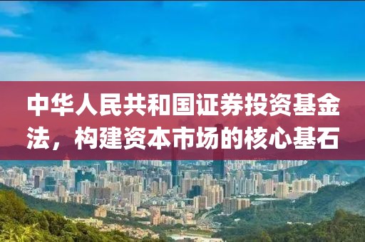 中华人民共和国证券投资基金法，构建资本市场的核心基石