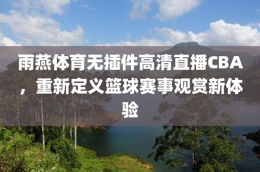 雨燕体育无插件高清直播CBA，重新定义篮球赛事观赏新体验
